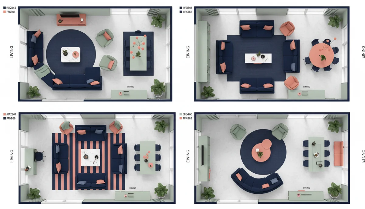 Rearrange Furniture Digitally - DecorAI AI Interior Design App feature